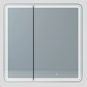 Зеркальный шкаф Emmy Мадрид 80 210151 с подсветкой цвет Белый