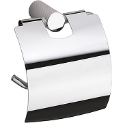 Держатель туалетной бумаги Bemeta Brilia 177112012 с крышкой цвет Полированное серебро
