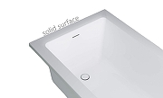 Ванна из искусственного камня Astra Form Нейт 160х70 01010054+08010054 цвет Белый матовый-3