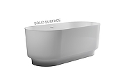 Ванна из искусственного камня Astra Form Аквариус 170х75 1010099 цвет Белый матовый-3