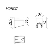 Держатель ручного душа Sancos SC9037MB цвет Черный матовый-1