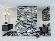 Керамогранит Velsaa Ониче RP-129777 Черный полированный 60x60 см-9