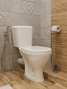 Унитаз компакт DIWO Сочи 0402 цвет Белый с бачком и сиденьем-6