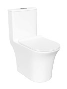 Унитаз моноблок STWORKI Олланд S01406WH цвет Белый с сиденьем Микролифт-10