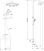 Душевая система STWORKI Готланд S13165CR цвет Хром-13