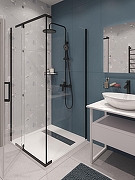 Душевая система STWORKI Готланд S13160BK цвет Черный матовый-7