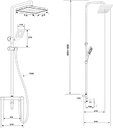 Душевая система STWORKI Готланд S13175CR с термостатом цвет Хром-13