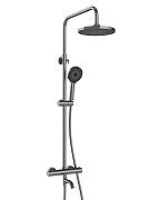 Душевая система STWORKI Готланд S13170GB с термостатом цвет Вороненая сталь-10