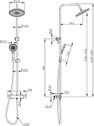 Душевая система STWORKI Сортланд S10160GM с термостатом цвет Золото матовое-10