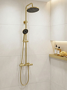 Душевая система STWORKI Лерум S04170GM с термостатом цвет Золото матовое-7