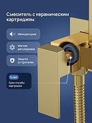 Гигиенический душ со смесителем STWORKI Эстерсунд S35150GM цвет Золото матовое-3