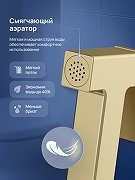 Гигиенический душ со смесителем STWORKI Эстерсунд S35150GM цвет Золото матовое-4