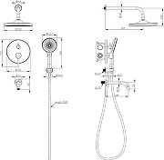 Душевая система STWORKI Эстерсунд S31240BK цвет Черный матовый-16