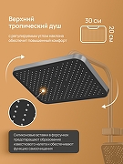 Душевая система DIWO Владимир D01180GB цвет Вороненая сталь-3