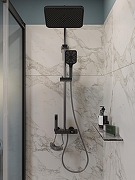 Душевая система DIWO Владимир D01180GB цвет Вороненая сталь-9