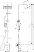 Душевая система STWORKI Киркенес S45175BK цвет Черный матовый-13