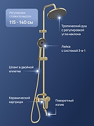 Душевая система STWORKI Киркенес S45170GM цвет Золото матовое-1