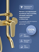 Душевая система STWORKI Киркенес S45170GM цвет Золото матовое-2
