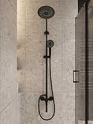 Душевая система DIWO Орёл DW-ORL75BK цвет Черный матовый-7