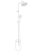 Душевая система DIWO Орёл DW-ORL75WH цвет Белый матовый-10