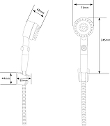 Душевой гарнитур DIWO Переславль DW-PER050G цвет Графит-10