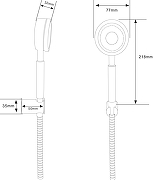 Душевой гарнитур STWORKI Малвик S49190BK цвет Черный матовый-8