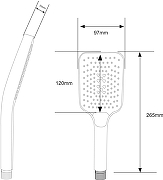 Ручной душ STWORKI Готланд S13255UCR цвет Хром-6