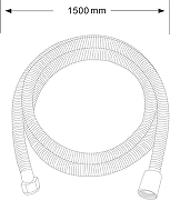 Душевой шланг DIWO Валдай DW-WAL50BK цвет Черный матовый-5