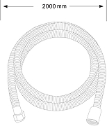 Душевой шланг DIWO Валдай DW-WAL55GB цвет Вороненая сталь-5