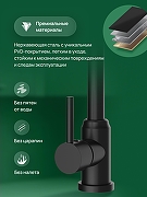 Смеситель для кухни Domaci Ливорно DMC02000BK цвет Черный матовый-3