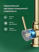 Смеситель для кухни Domaci Ливорно DMC02001GM цвет Золото матовое-4