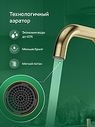 Смеситель для кухни Domaci Ливорно DMC02001GM цвет Золото матовое-5