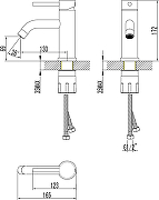 Смеситель для раковины STWORKI Киркенес S45010S цвет Нержавеющая сталь-11