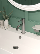 Смеситель для раковины STWORKI Киркенес S45010GB цвет Вороненая сталь-8