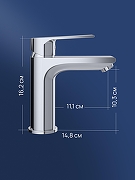 Смеситель для раковины STWORKI Готланд S13010CR цвет Хром-6