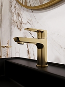 Смеситель для раковины STWORKI Хельсинки S33010GM цвет Золото матовое-7