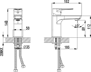 Смеситель для раковины STWORKI Хельсинки S33010GM цвет Золото матовое-11