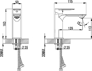 Смеситель для раковины STWORKI Вестфолл S08010CR цвет Хром-12