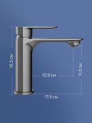 Смеситель для раковины STWORKI Вестфолл S08010GB цвет Вороненая сталь-6