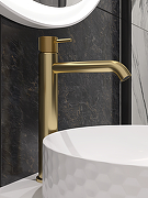 Смеситель для раковины STWORKI Стокгольм S36020GM цвет Золото матовое-8