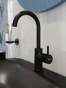 Смеситель для раковины STWORKI Стокгольм S36015BK цвет Черный матовый-7