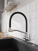 Смеситель для кухни Domaci Ливорно D5693S цвет Сталь-9