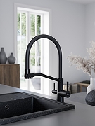 Смеситель для кухни Domaci Ливорно D5693BK цвет Черный матовый-9