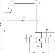 Смеситель для кухни Domaci Ливорно D8652BK цвет Черный матовый-11