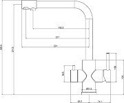 Смеситель для кухни Domaci Ливорно D8672MB цвет Черный матовый-12