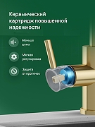 Смеситель для кухни Domaci Ливорно D8662GM цвет Золото матовое-4