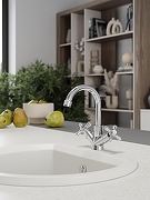 Смеситель для раковины Domaci Равенна D17000CR цвет Хром-10