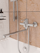 Смеситель для ванны STWORKI Киркенес S45115CR универсальный цвет Хром-6