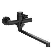 Смеситель для ванны STWORKI Киркенес S45115BK универсальный цвет Черный матовый-7