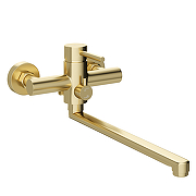 Смеситель для ванны STWORKI Киркенес S45115GM универсальный цвет Золото матовое-7